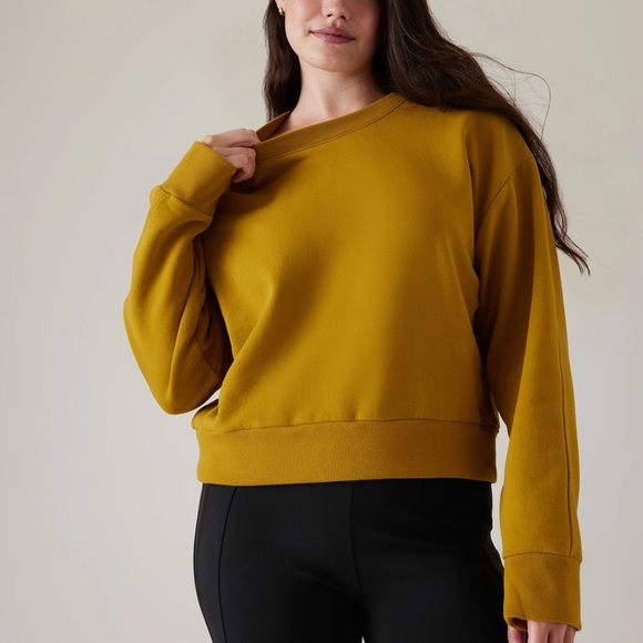 *SOLD* NWT Athleta Retroplush Revival Crewneck Sweatshirt - Picture 7 of 11